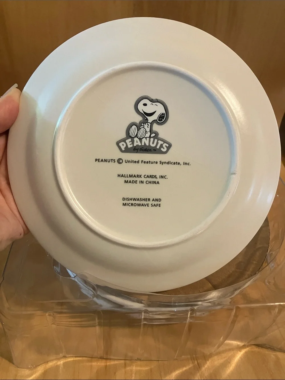 Hallmark Peanuts Porcelain Dessert Plate Set - 4 Winter Scenes